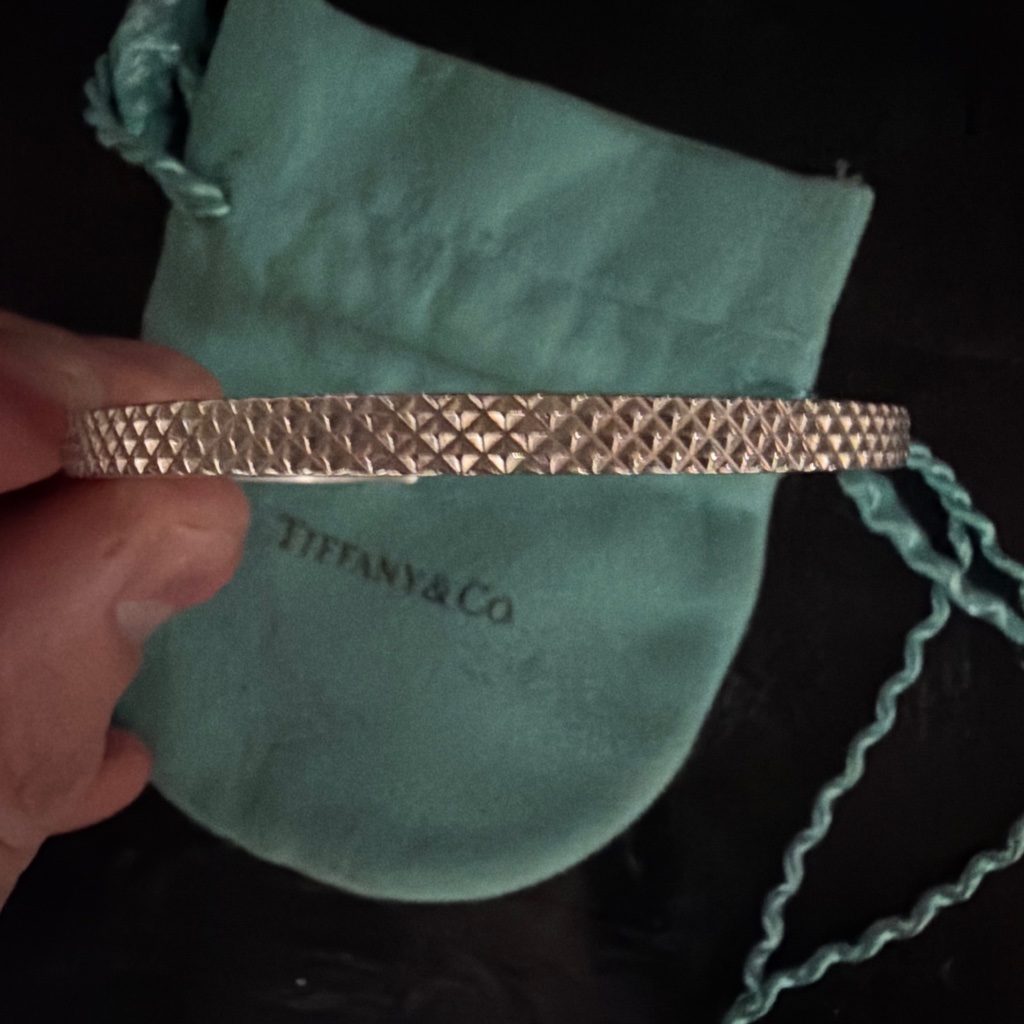 Tiffany & Co. Sterling Silver Diamond Point Cuff Bracelet